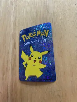 Pikachu #025 - Vintage Vending Machine Prism Sticker 2000 - Pokemon Card - Image 3