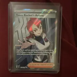 Pokemon Team Rocket's Ariana Trainer Full Art Ultra Rare Holo Card 224/192 - Image 1
