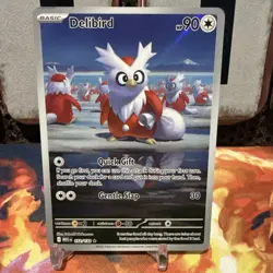 Pokemon Delibird 152/132 Mega Evolution Illustration Rare Card NM - Image 1