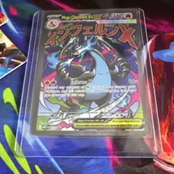 Pokemon Mega Charizard X EX MEP Black Star Promo Full Art 023 Card 360 HP - Image 1