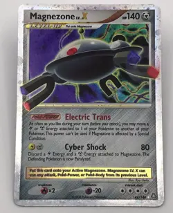 Magnezone LV.X 142/146 Holo Legends Awakened Pokemon Card 2008 DAMAGED - Image 1