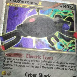 Magnezone LV.X 142/146 Holo Legends Awakened Pokemon Card 2008 DAMAGED - Image 3