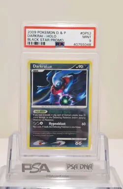 POKEMON BLACK STAR PROMO DARKRAI #DP52 HOLO FOIL CARD PSA 9 MINT - Image 1