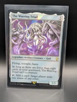 MTG - The Warring Triad - SURGE FOIL - Legendary Artifact Creature - FIC #99 - Image 1