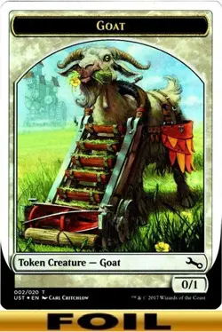 Goat Token ** FOIL ** #02 - Unstable - NM MTG - Image 1