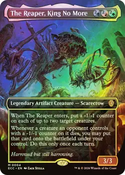 Foil The Reaper, King No More (Borderless) [Lorwyn Eclipsed] MTG - Image 1