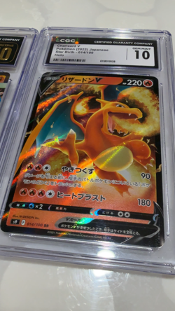 Charizard V CGC 10 Dialga SR Pristine 10 Mega Lucario ex Pokemon Slabs - Image 2