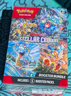 POKEMON TCG STELLAR CROWN BOOSTER BUNDLE 6 BOOSTER PACKS NEW FACTORY SEALED - Image 1