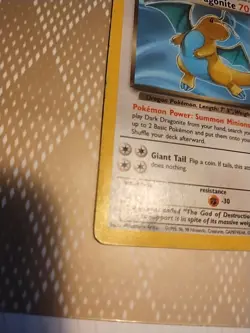 Pokemon Dark Dragonite TCG Card 22/82 - Image 4