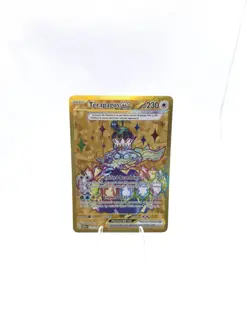 Pokemon Terapagos EX 173/142SV07: Stellar Crown Holo Hyper Rare Gold - Image 1