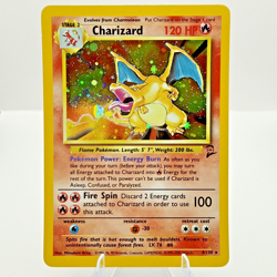 Pokemon TCG Charizard 4/130 Base Set 2 HOLO Vintage Card - Image 1