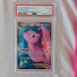 Pokemon Mew EX Full Art RC24/RC25 Ultra Rare Holo Legendary Treasures PSA 3 - Image 1