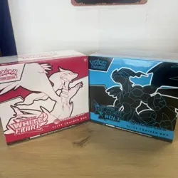 Pokemon Black Bolt and White Flare Pokemon Center ETB Factory Sealed In Hand NEW - Image 1