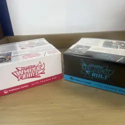 Pokemon Black Bolt and White Flare Pokemon Center ETB Factory Sealed In Hand NEW - Image 2