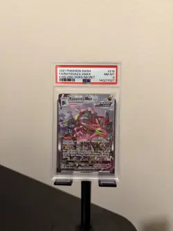 PSA 8 MINT Rayquaza VMAX Evolving Skies Alt Art Holo Pokemon 218/103 - Image 1