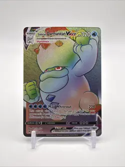 Pokemon TCG Galarian Darmanitan VMAX 187/185 Vivid Voltage Rainbow Secret NM - Image 1
