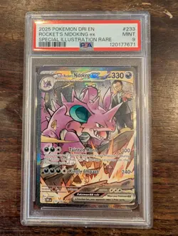 Pokemon Team Rocket's Nidoking ex 233/182 Destined Rivals PSA 9 - Image 1