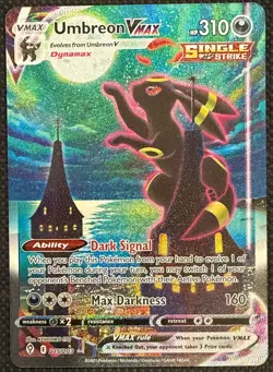 Pokemon TCG Umbreon VMAX Evolving Skies Alt Art Moonbreon NM 215/203 - Image 1