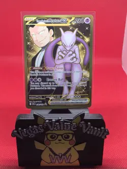 Pokemon TCG Team Rocket's Mewtwo ex 240/182 Sv10: Destined Rivals Holo - Image 1