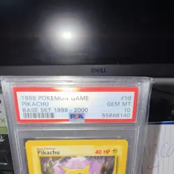Pokemon Pikachu Base Set Unlimited #58 Regular Common PSA 10 GEM MT 1999 - Image 4