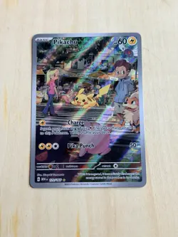 Pokemon Pikachu 173/165 Scarlet & Violet 151 Illustration Rare Full Art - Image 1