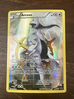 FULL ART Arceus ULTRA RARE Pokemon Black Star Promo XY83 Legendary Holo Foil- EX - Image 1