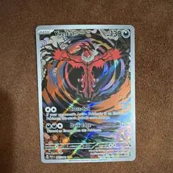 Pokemon Yveltal 205/182 SV04 Paradox Rift Basic 130 HP Illustration Rare Holo - Image 1