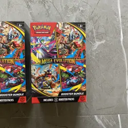 Pokemon TCG Mega Evolution Booster Bundle 6 Packs New & Factory Sealed X2 - Image 3