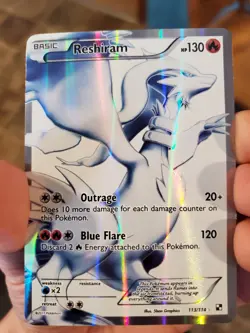 Reshiram 113/114 Full Art Ultra Rare Holo Black White 2011 Pokemon - Image 5