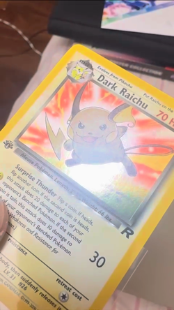 Pokemon TCG Team Rocket: Dark Raichu 1st Edition Holo 83/82 - Image 2