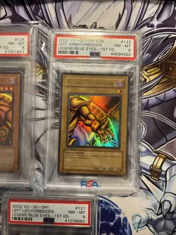 Yu-Gi-Oh! LOB-120 LOB-121 LOB-122 LOB-123 LOB-124 Exodia Complete 1st PSA Set 8 - Image 4