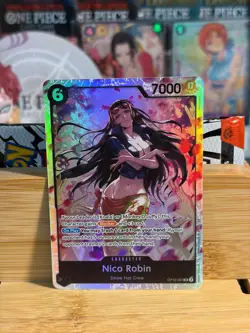 NICO ROBIN OP12-087 Legacy of the Master Super Rare Foil One Piece TCG Near Mint - Image 1