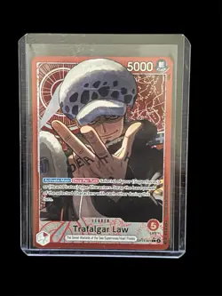 Trafalgar Law - OP14-001 (Alternate Art) OP14-001 The Azure Sea's Seven Foil - Image 1