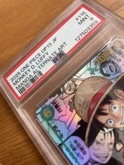 PSA9 2025 ONE PIECE OP 13 JP MONKEY D. LUFFY MANGA ALTERNATE ART #118 - Image 3
