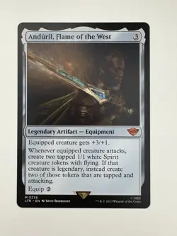 Anduril Flame of the West MTG Magic the Gathering Card NM Near Mint LTR - Image 1