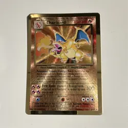 Pokemon Charizard Metal Promo Holo Card 004/102 Celebrations Miscellaneous Set - Image 1