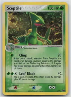 Pokemon Card Sceptile Rare POP Series 1 004/017 - Image 1