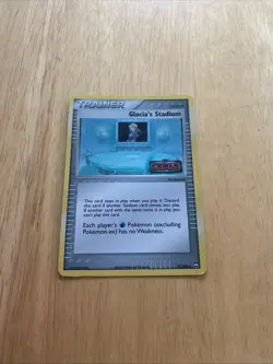 Glacia's Stadium 76/108 EX Power Keepers Pokemon Reverse Holo Stamped Card LP - Image 2