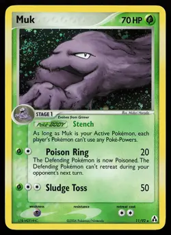 Muk 11/92 Holo Rare Legend Maker Pokemon Card - Image 1