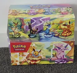 Pokemon Prismatic Evolutions Mini Tin Display EMPTY Box No Cards or Packs - Image 1