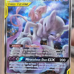 Pokemon Mewtwo & Mew GX TAG TEAM Promo Holo SM191 Sm Card - Image 1