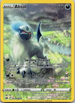 Absol GG16/GG70 - Crown Zenith: Galarian Gallery Ultra Rare Pokemon TCG NM - Image 1