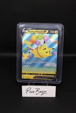 Pokemon TCG Flying Pikachu v Celebrations Holo Ultra Rare Lightning Card 006/025 - Image 1