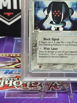2005 Pokemon Ex Emerald Registeel Ex Holo #100 PSA 1 - Image 5