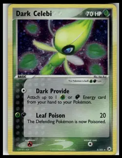 Dark Celebi 4/101 Holo Rare Hidden Legends Pokemon Lightly Played - Image 1