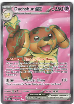 Dachsbun ex 160/142 Ultra Rare Stellar Crown Pokemon Holo NM - Image 1