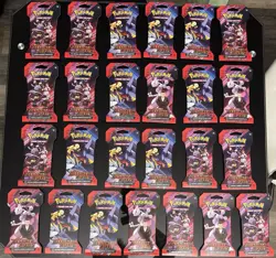 Pokemon Scarlet And Violet Destined Rivals Sleeved Booster Packs Lot Of 25 - Image 1