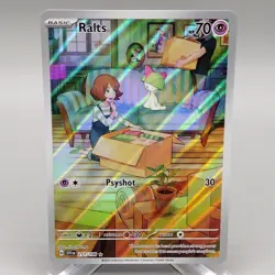 Pokemon Scarlet & Violet Ralts 211/198 Illustration Rare English SVI NM Mint - Image 1