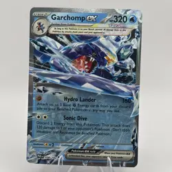 Pokemon Garchomp ex 038/182 SV04 Paradox Rift Double Rare Holo EX 320 NM - Image 1