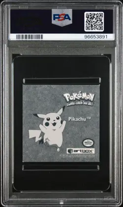 1999 Pokemon Stickers Pikachu #PR32 Series 1 Bonus Prism Sticker PSA 7 - Image 2